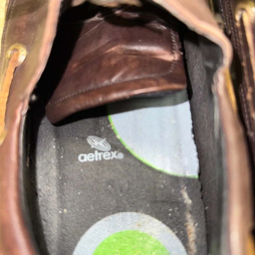 Aetrex Men's Dark Brown Boat Shoes